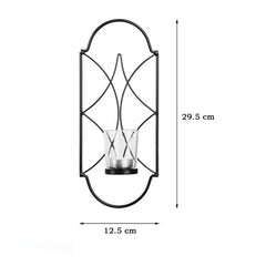 Candelabro de hierro para colgar en la pared, decoración de pared, colgante