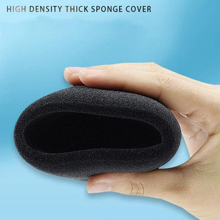 Protective Sponge Cover for Daily Microphone Recordings at Home - high-density black foam windscreen for podcasting and video calls