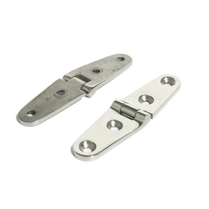 Four-Hole Stainless Steel Hinge 103x27mm for Cabinet Doors in 316 stainless, corrosion-resistant for kitchen and bathroom cabinets