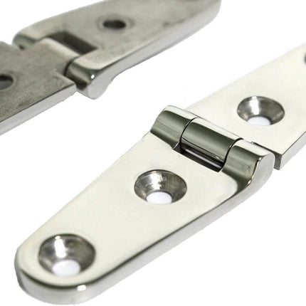 Four-Hole Stainless Steel Hinge 103x27mm for Cabinet Doors - 316 stainless steel corrosion-resistant hinge for cabinets and damp areas