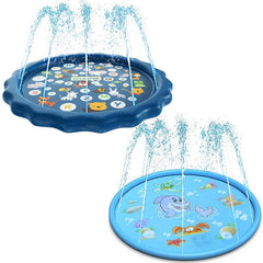 Inflatable Round Water Play Mat for Kids – 170cm Outdoor Sprinkler Fun