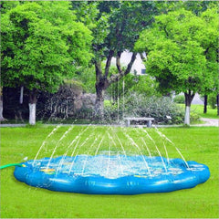 Inflatable Round Water Play Mat for Kids – 170cm Outdoor Sprinkler Fun