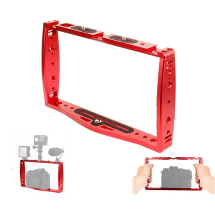 Underwater Handheld Grip Stabilizer for GoPro Cameras and Phones red CNC machined aluminum frame for steady underwater shooting