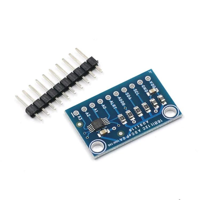Four-Channel Signal Converter Board for Electronics Projects compact low-power 4-channel PCB with header pins for sensor networks and data logging