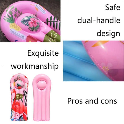 Kids Inflatable Surfboard 117x54cm PVC Cartoon Animal | Syndmart