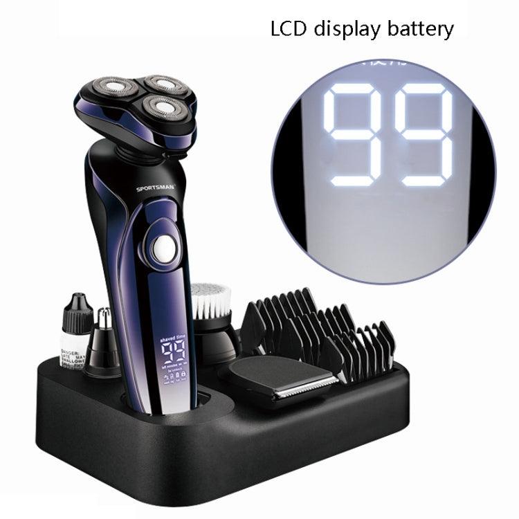 Multi-Function Electric Shaving Razor for Men with Digital LCD and USB Charging