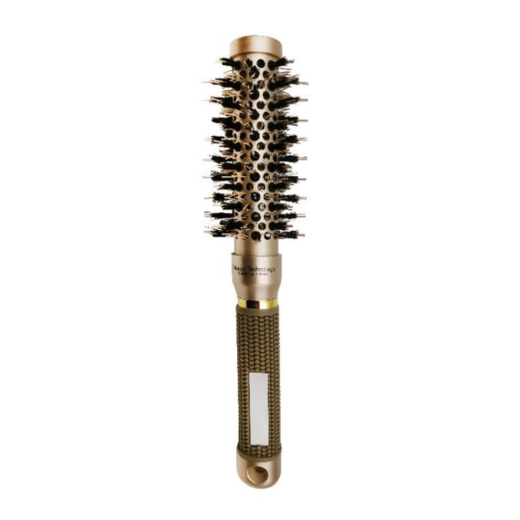 High-Heat Resistant Ceramic Roller Comb with Nylon Bristles and Comfortable Grip