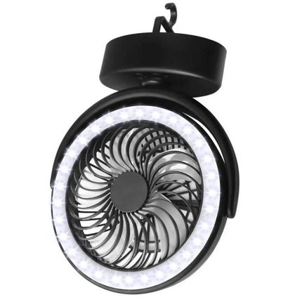 USB Rechargeable Camping Tent Fan For Hanging And Lighting