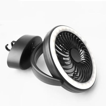USB Rechargeable Camping Tent Fan For Hanging And Lighting