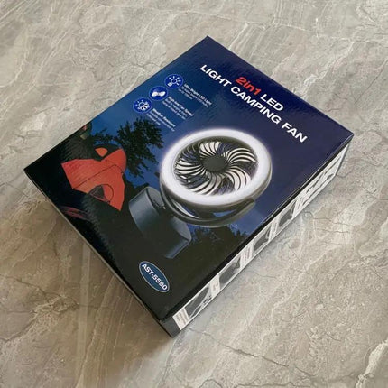 USB Rechargeable Camping Tent Fan For Hanging And Lighting