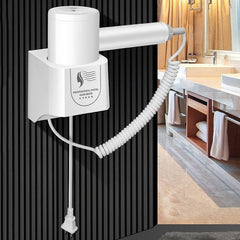 High-Power Wall-Mounted Hair Dryer with Constant Temperature and Quiet Operation, CN Plug