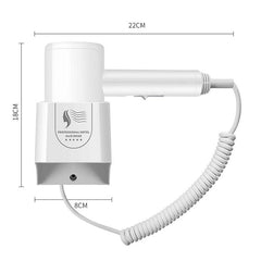 High-Power Wall-Mounted Hair Dryer with Constant Temperature and Quiet Operation, CN Plug