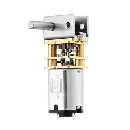 Low Speed Worm Gear Motor for DIY Robot and Smart Car Projects — compact metal worm gearbox motor for precise, low-speed robotic and smart car applications