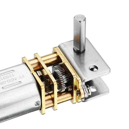 Low Speed Worm Gear Motor for DIY Robot and Smart Car Projects — compact low-speed metal gearbox for precise robotic movements