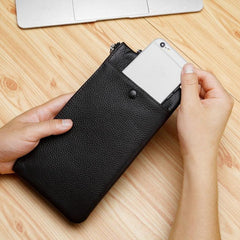 Versatile PU Leather Phone Clutch Wallet with Card Slots