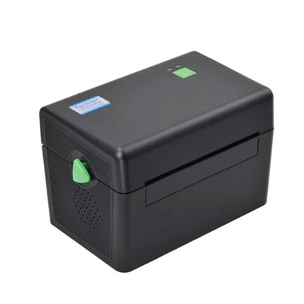 Efficient 4-Inch Thermal Label Printer for Shipping and Barcodes black desktop printer with auto-feed and single-sheet support