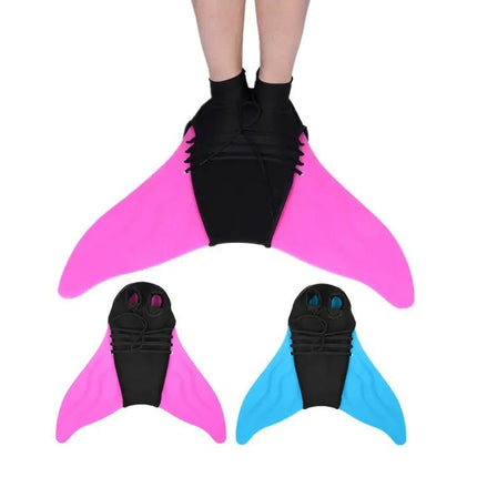 Mermaid One-Piece Swimming Fins For Children And Adults