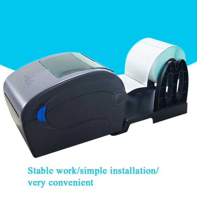 Universal Paper Tray for Barcode Printers with Easy Installation - durable ABS tray holding rolls for jam-free printing in warehouses and retail