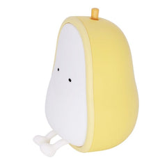 Soft Silicone Pear-Shaped LED Night Light for Cozy Bedroom Ambiance