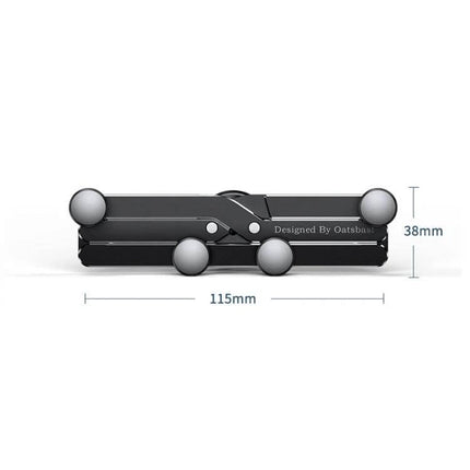 Gravity Car Mobile Phone Holder For Air Vent Mount Black - compact black gravity phone mount 115mm x 38mm for car vents