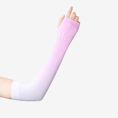 GOLOVEJOY HB21 Summer Ice Silk UV Protection Arm Sleeves - Gradient Anti-Sun Hand Covers