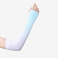 GOLOVEJOY HB21 Summer Ice Silk UV Protection Arm Sleeves - Gradient Anti-Sun Hand Covers