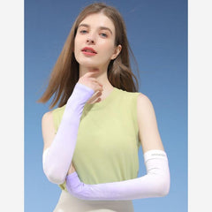 GOLOVEJOY HB21 Summer Ice Silk UV Protection Arm Sleeves - Gradient Anti-Sun Hand Covers