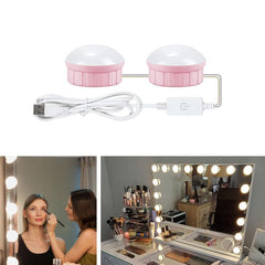 Dimmable USB Makeup Mirror with Touch Control and Adjustable Front Lighting