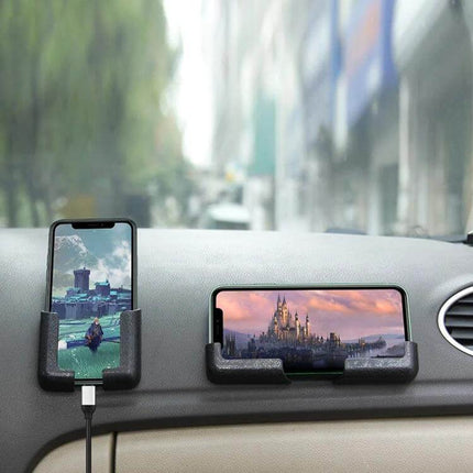 Car Phone Holder Adjustable Width Vehicle Mount For Hands Free Driving - dashboard mounts holding phone vertically and horizontally, easy-install car phone grips