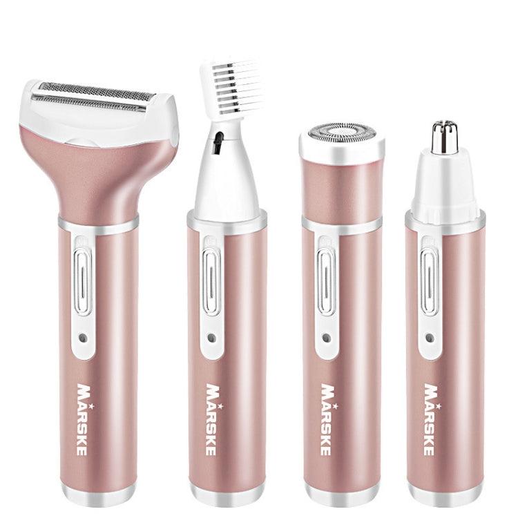 MARSKE Ultimate Women's Electric Hair Removal Tool with Multi-Functionality EU Plug Rose Gold