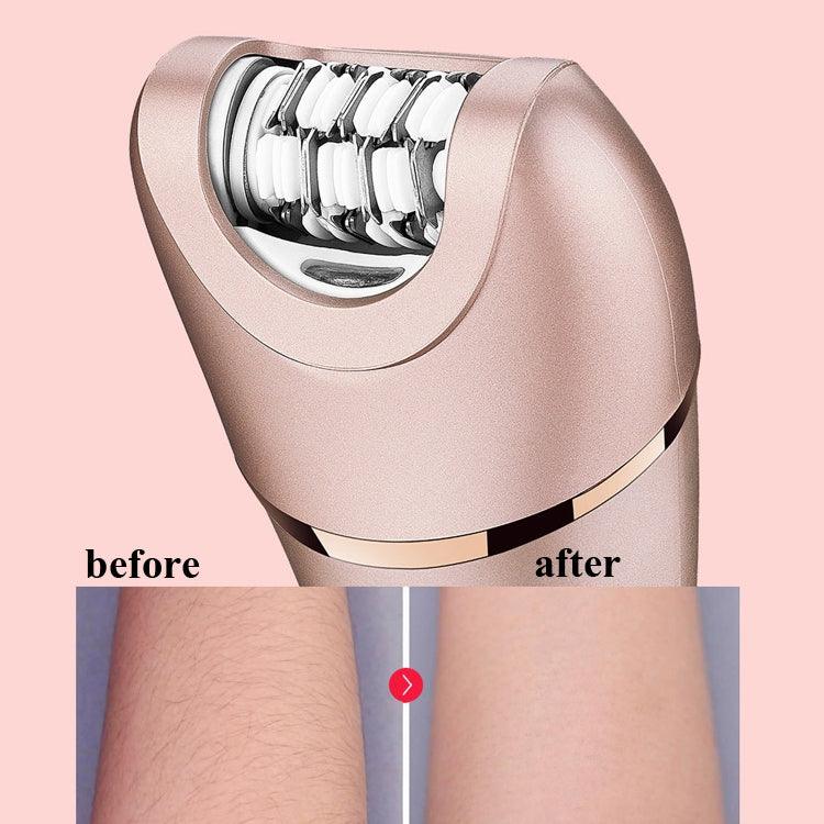 Suker SK-517 Dual Action Electric Shaver and Epilator for Women - Waterproof Hair Removal Device