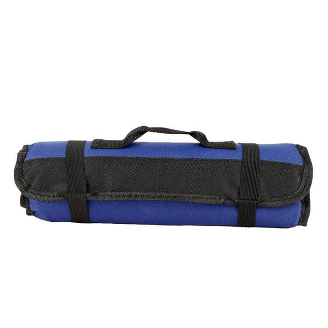 Chef Knife Storage Bag, Portable Reel Style For Everyday Use, Black - waterproof Oxford roll case with handle for travel and kitchen