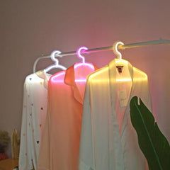 Neon Glow LED Coat Hanger Light - Decorative Room Lantern for Holidays and Everyday Use