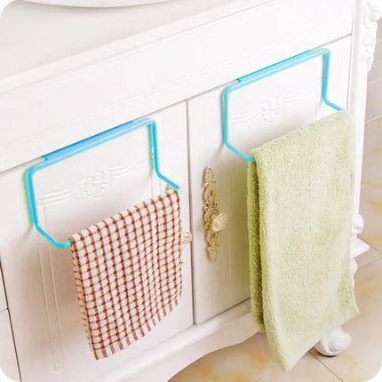White Cabinet Door Towel Rack for Kitchen and Bath | Syndmart