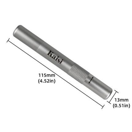 Kaisi Demolishing Pen for Safe Smartphone Camera Lens Removal - slim silver tool 115mm length for iPhone Samsung Huawei Xiaomi repairs
