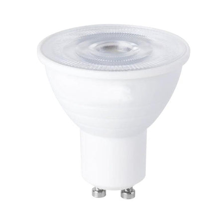 Energy-Saving LED Bulb for Everyday Household Lighting - white GU10 bulb, warm and cool white options for kitchen and living room
