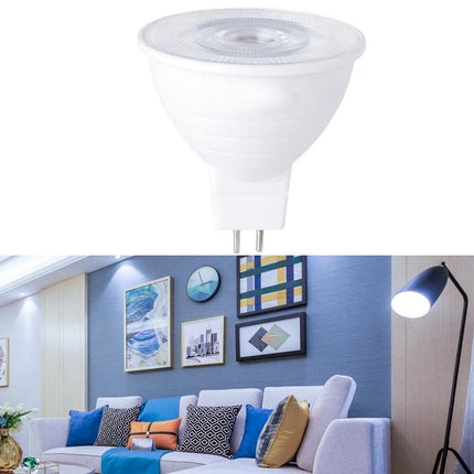 Energy-Saving LED Bulb for Everyday Household Lighting illuminating a living room and kitchen-ready warm or cool white options