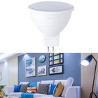 7W 12 Beads / MR16 Milky White Cover (Cold Light)