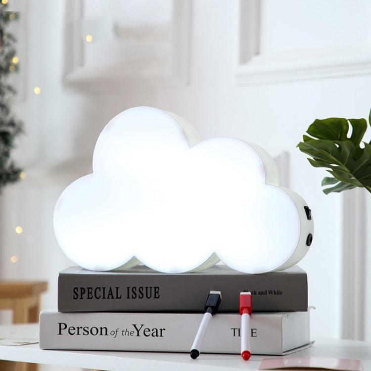 Lámpara de confesión con mensaje borrable en forma de nube con letras LED HS-007