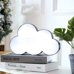 Lámpara de confesión con mensaje borrable en forma de nube con letras LED HS-007