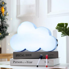 DIY Cloud Message Board LED Lamp - HS-007 Erasable Light with Interactive Writing Panel