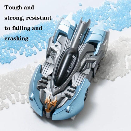 Discover a Remote Control Car for Kids' Indoor Wall Adventures showing blue vacuum-base stunt car on surface