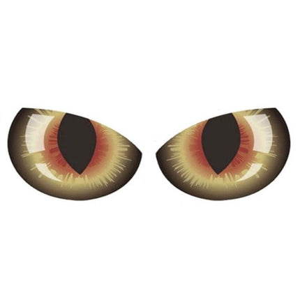 Reflective 3D Eye Car Sticker for Rearview Mirror Decoration – pair of reflective 3D eye decal stickers for mirror, night visibility, weatherproof