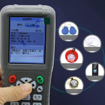 Access Control Card Duplicator for Proximity and ID Cards handheld device copying keyfob and card types