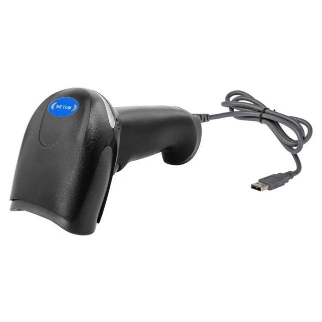 NETUM Anti-Slip Barcode Scanner for Daily Use handheld USB barcode scanner with anti-slip PC+ABS housing, ergonomic grip for retail and inventory