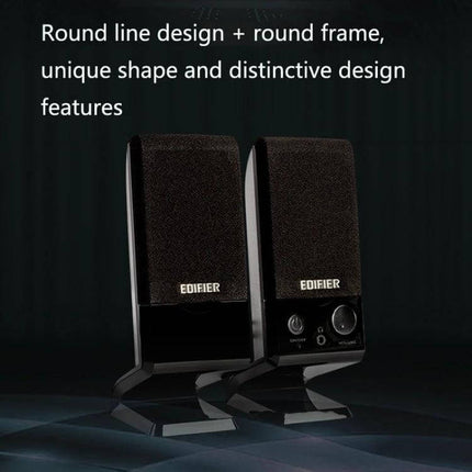 Edifier Compact USB Desktop Speaker Black For Laptop Use black compact USB desktop speakers ideal for calls