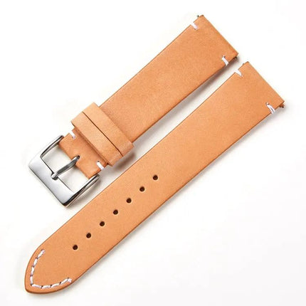 Cowhide Leather Watch Strap Quick-Release Universal