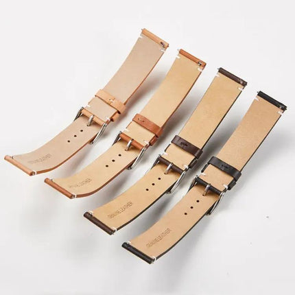 Cowhide Leather Watch Strap Quick-Release Universal