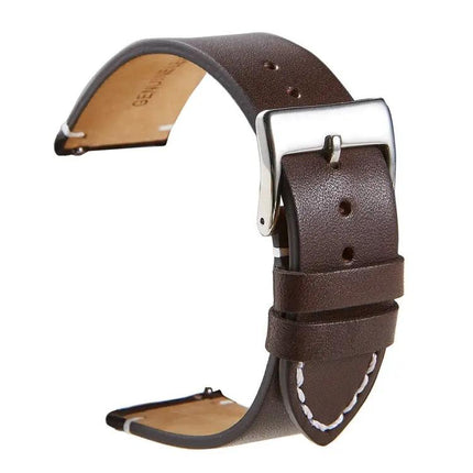 Cowhide Leather Watch Strap Quick-Release Universal