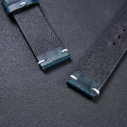 Color-Changing Retro Oil Wax Leather Watch Strap 18/20/22mm